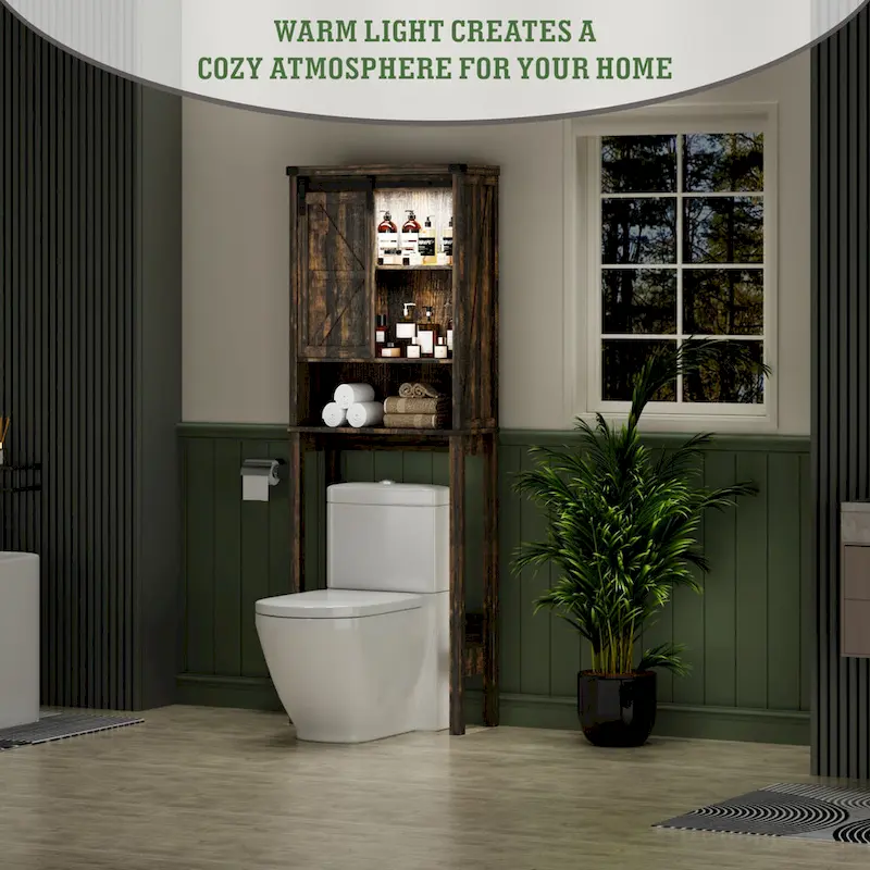 Freestanding Over The Toilet Storage - N/A