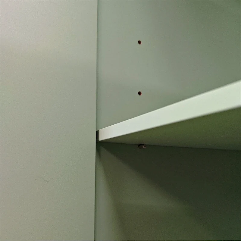 4-Door Wood Storage Cabinet with Legs and Adjustable Shelf