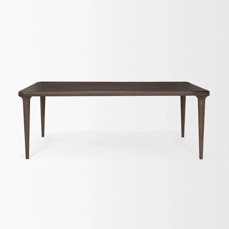 Suvan Medium Dark Brown Rectangular Solid Wood Table
