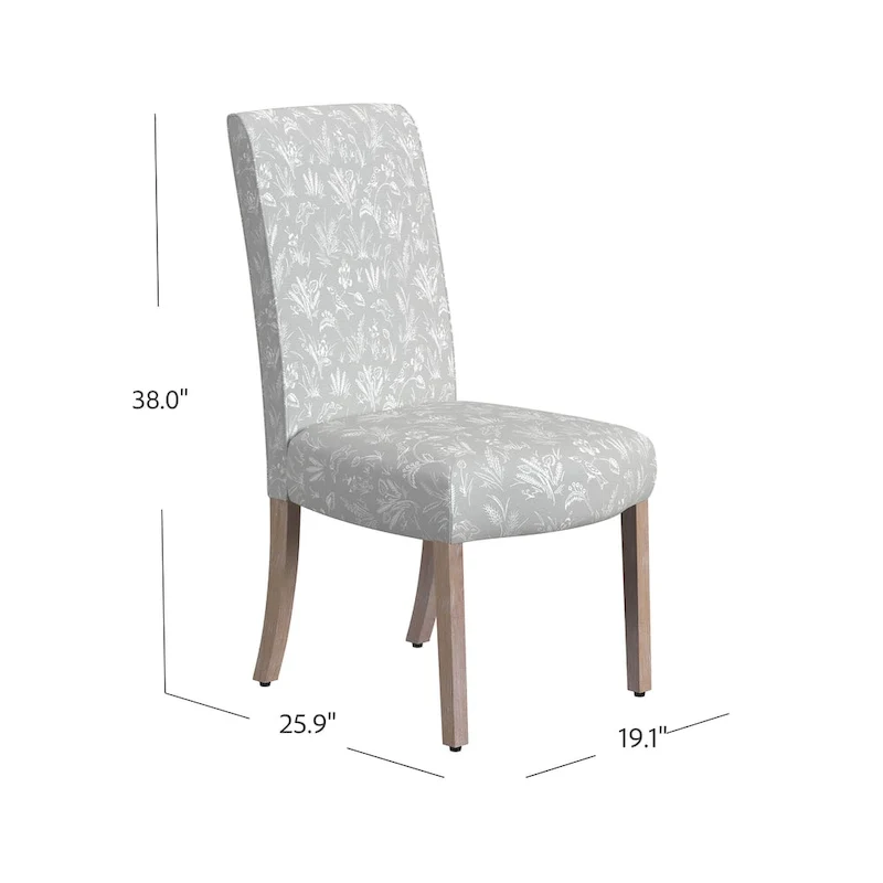 HomePop Scalloped Detail Dining Chair - Set of 2