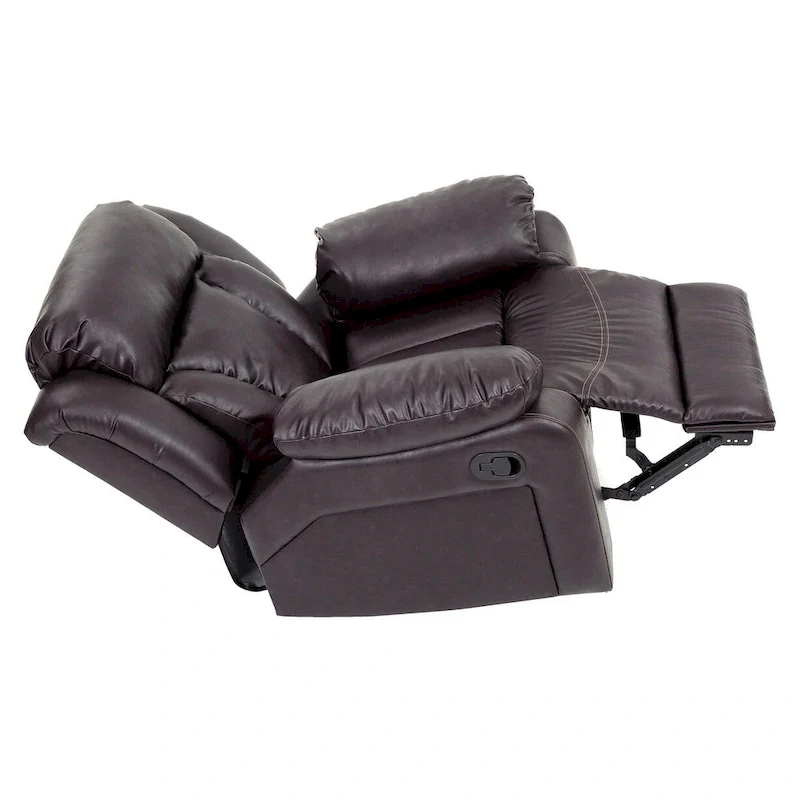 Daria Faux Leather Upholstery Reclining Chair - 38L x 37W x 41H