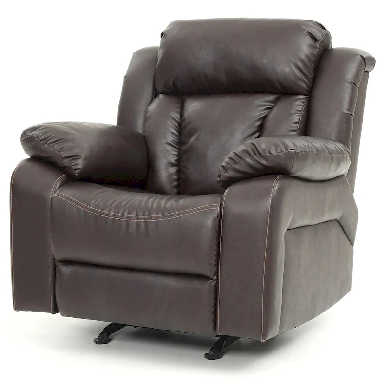 Daria Faux Leather Upholstery Reclining Chair - 38L x 37W x 41H