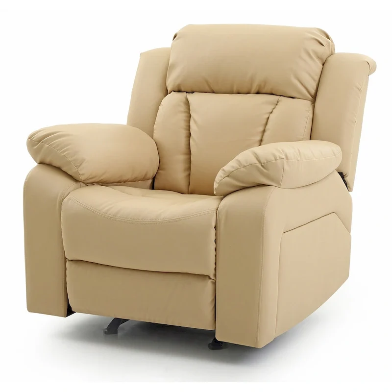 Daria Faux Leather Upholstery Reclining Chair - 38L x 37W x 41H