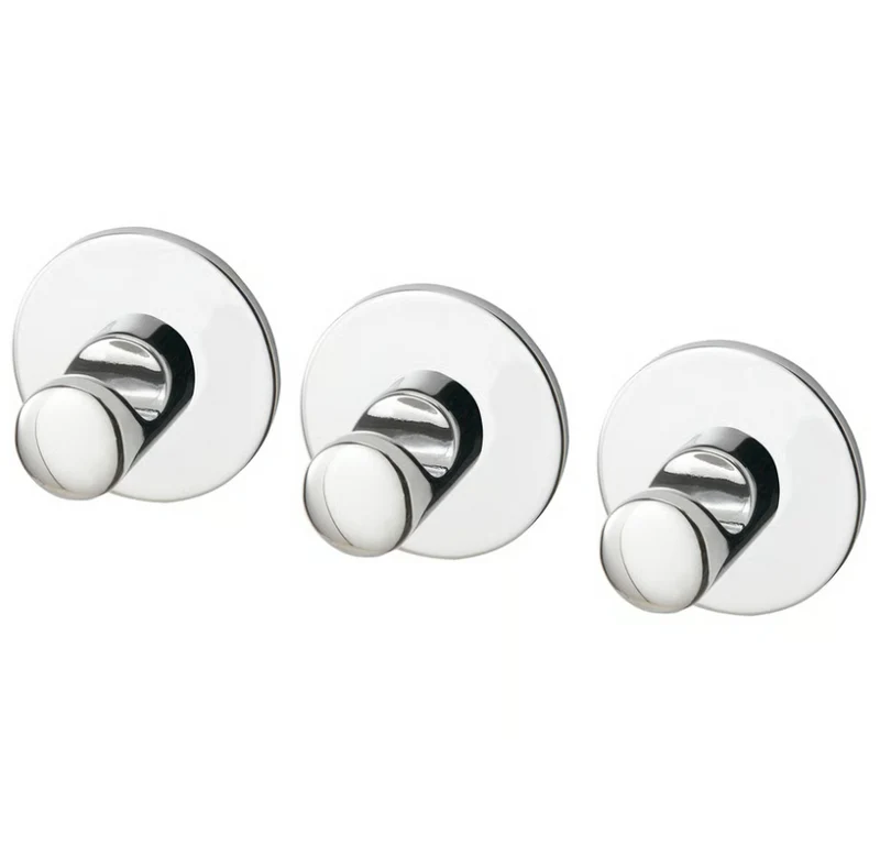 SKOGHALL Hook, self-adhesive, chrome-plated