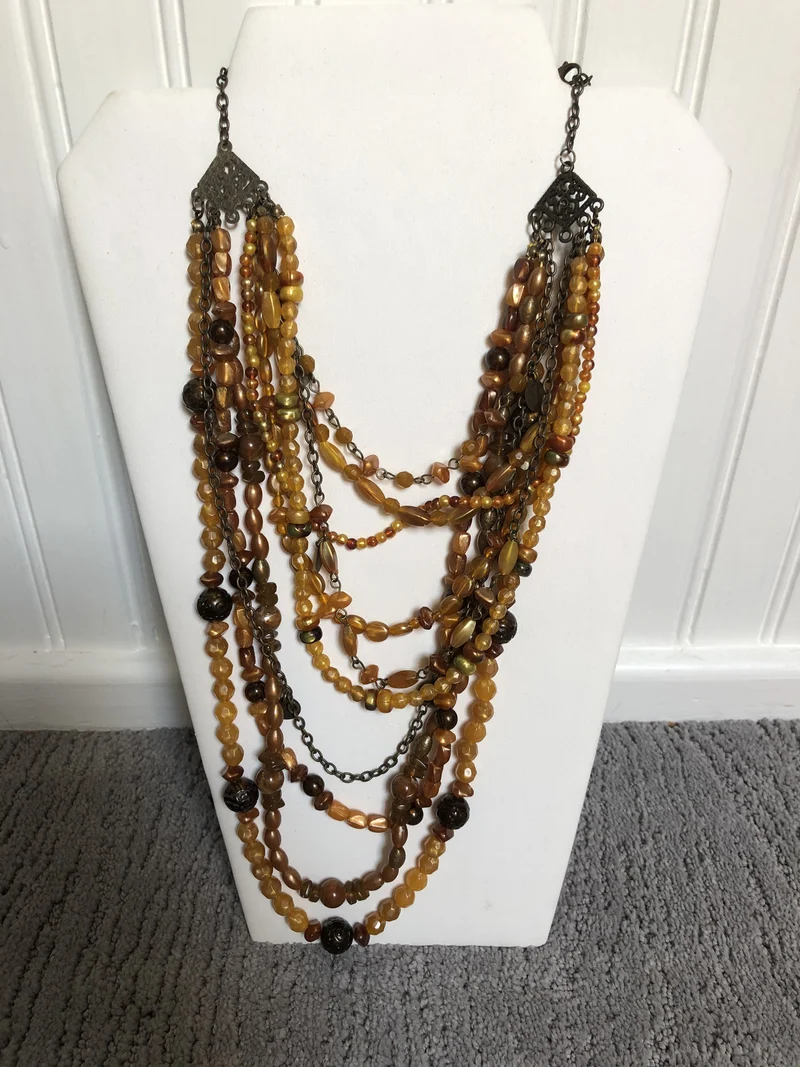 Multi-Strand Beaded Necklace