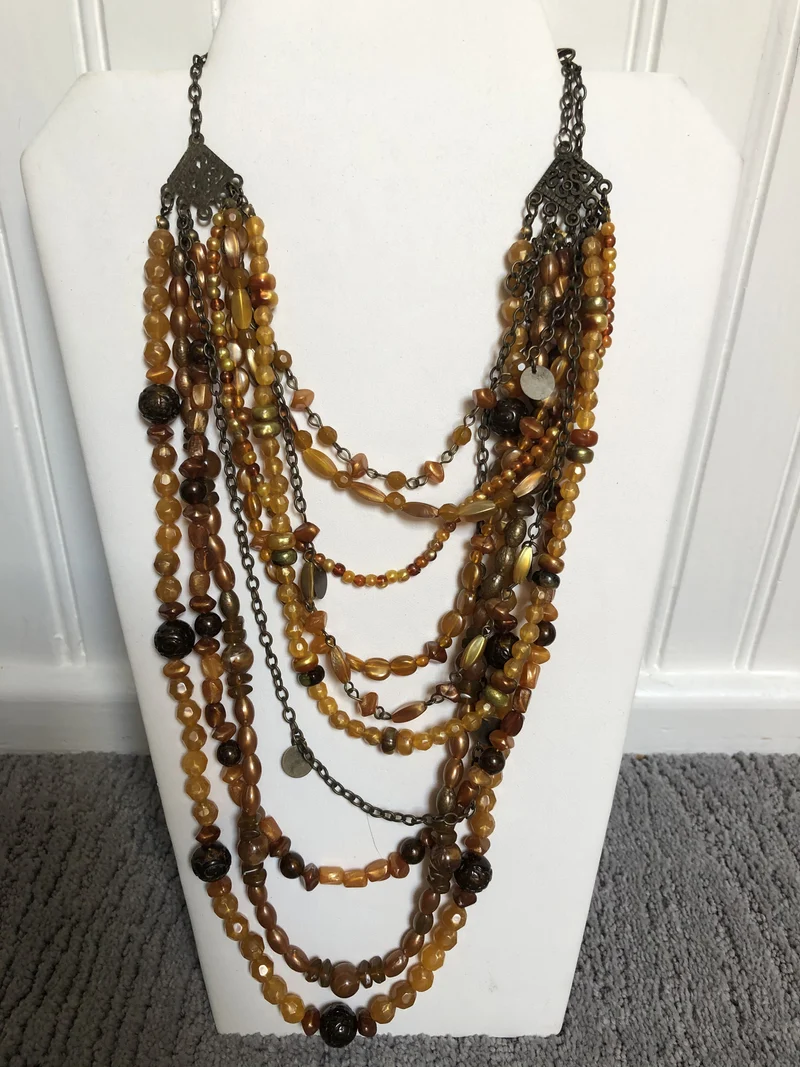 Multi-Strand Beaded Necklace