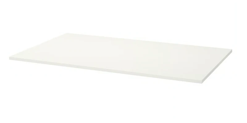 MELLTORP Table top, white, 125x75 cm/MELLTORP Underframe, white, 125x75 cm