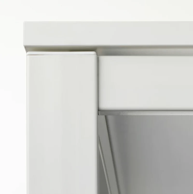 MELLTORP Table top, white, 125x75 cm/MELLTORP Underframe, white, 125x75 cm