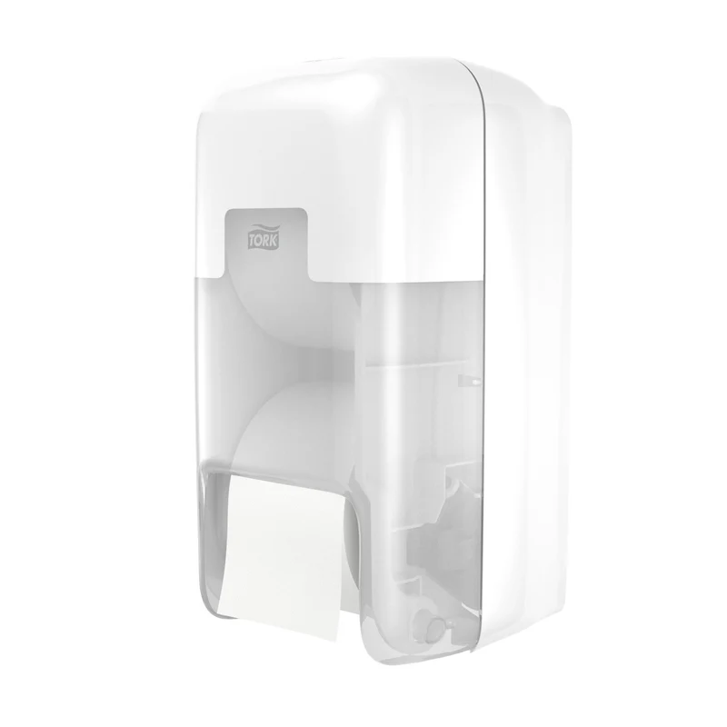 DISTRIBUTEUR DE PAPIER TOILETTE DOUBLE PETIT ROULEAU TORK OPTISERVE® T7 BLANC