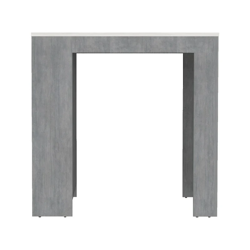Kitchen Island Doyle, Kitchen, Concrete Gray / Ibiza Marble,High quality and durable