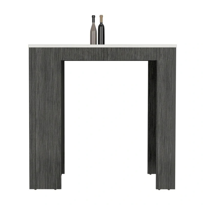 Kitchen Island Doyle, Kitchen, Concrete Gray / Ibiza Marble,High quality and durable