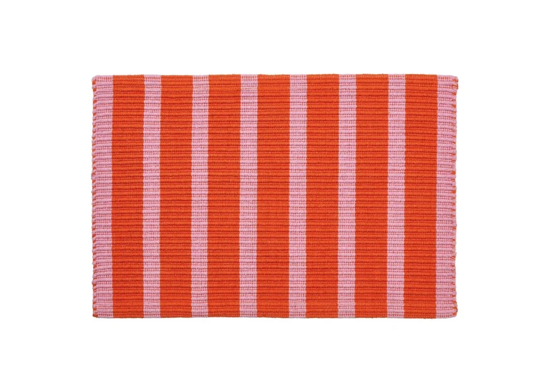 VAGSKYLT Door mat, pink/orange, 40x60 cm