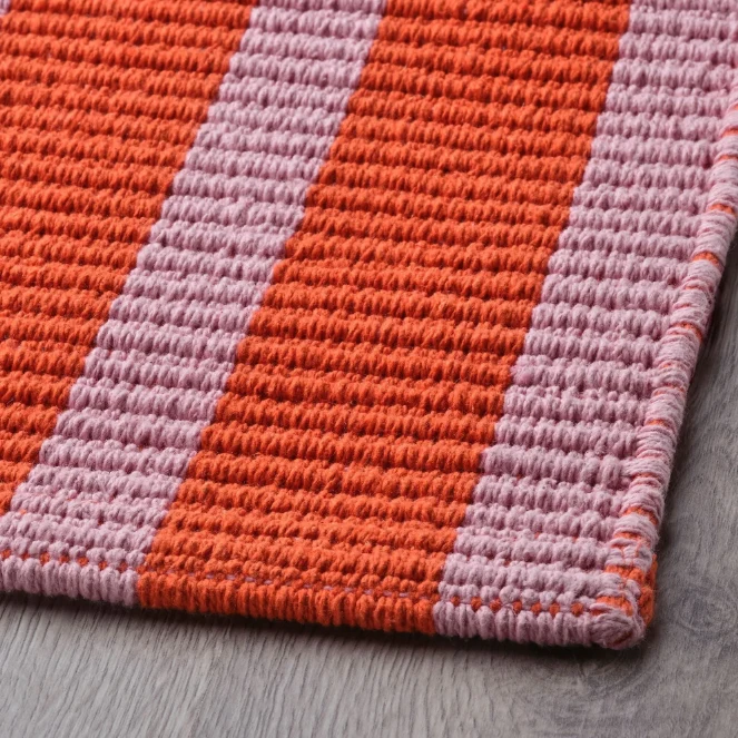 VAGSKYLT Door mat, pink/orange, 40x60 cm
