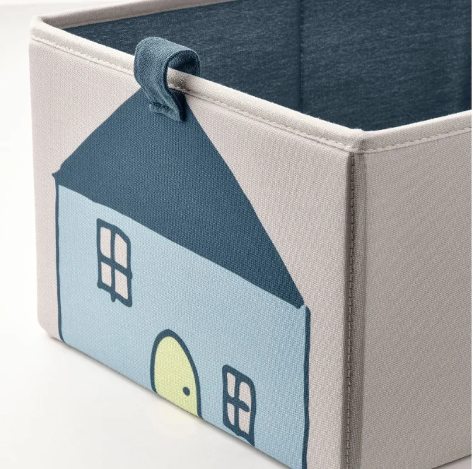 BARNDRÖM box, beige, 26x37x17 cm