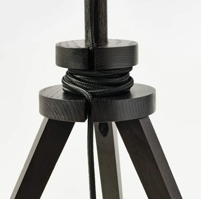 LAUTERS Table lamp, brown ash/white