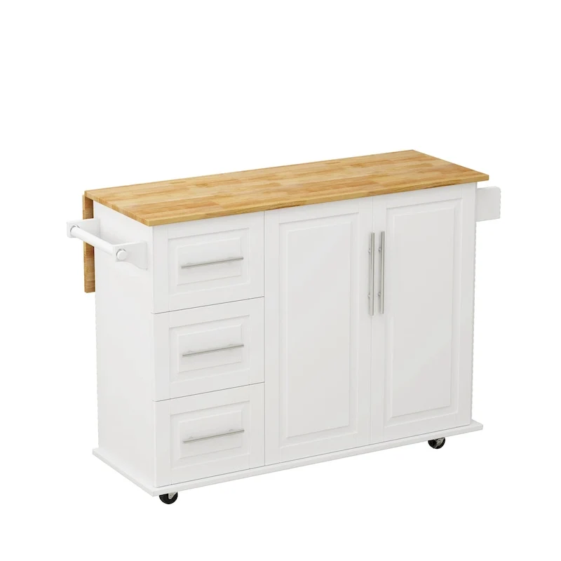 Kitchen Island Cart with 2 Door