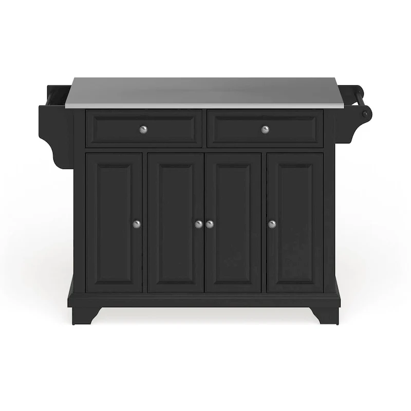 Crosley Lafayette Stainless Steel Top Full Size Kitchen Island/Cart - 18d x 51.5w x 36h