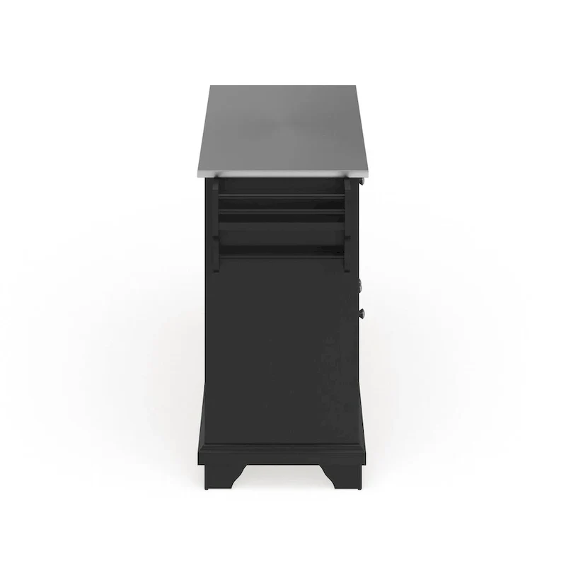 Crosley Lafayette Stainless Steel Top Full Size Kitchen Island/Cart - 18d x 51.5w x 36h