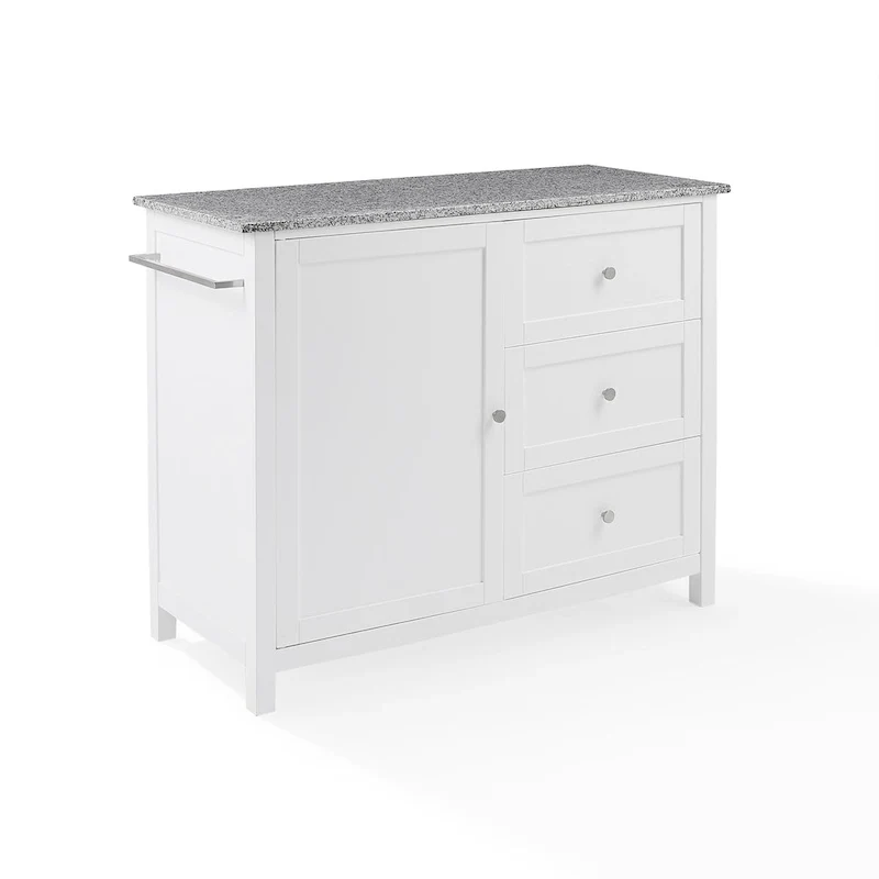 Crosley Soren Granite Top Kitchen Island/Cart - 18.13d x 42.13w x 37.5h