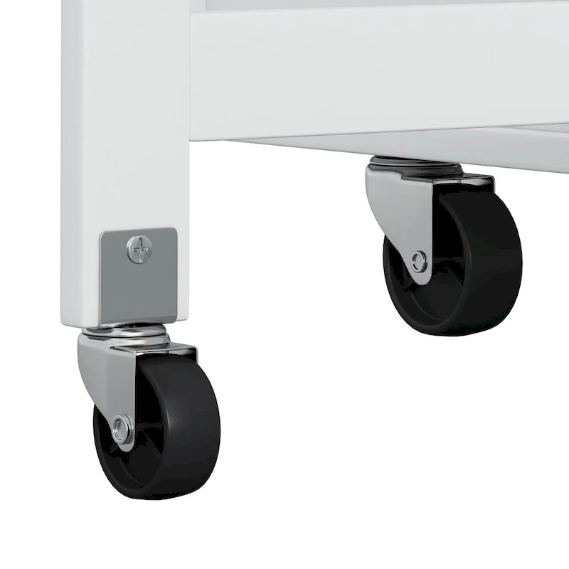 Multi-Functional Kitchen Island Cart with 2 Door Cabinet and Two Drawers