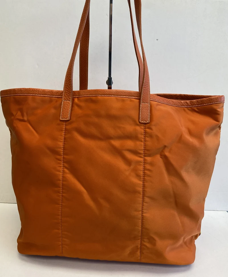 Prada Nylon Jacquard Tote Papaya - BR4634