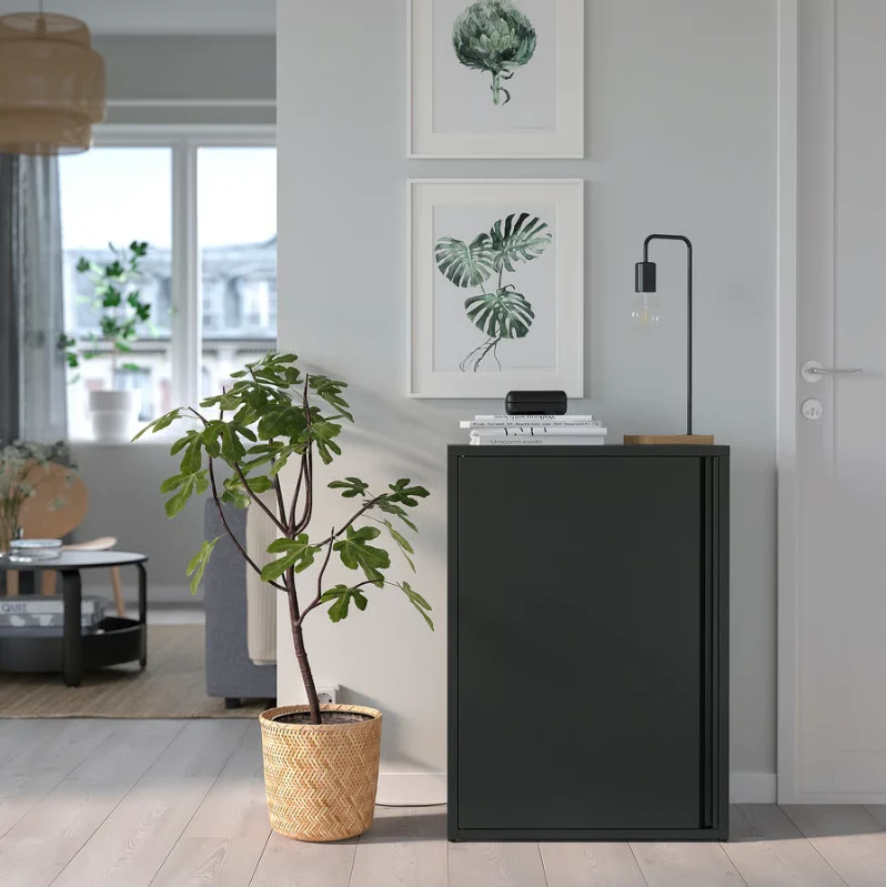 SUNDSÖ Cabinet, anthracite outdoor/indoor, 60x35x86 cm