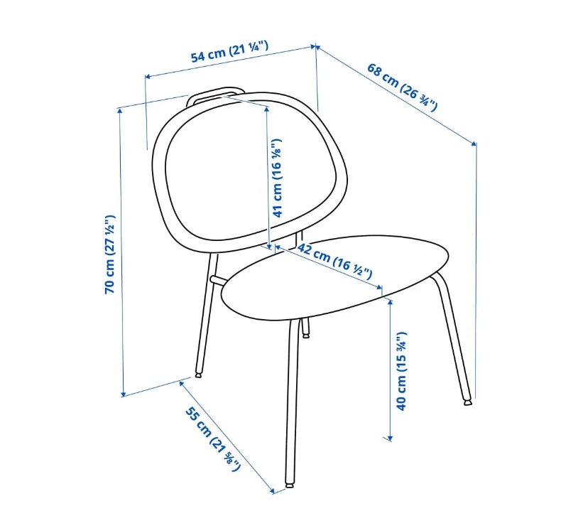 GÄVLE armchair, diseröd red
