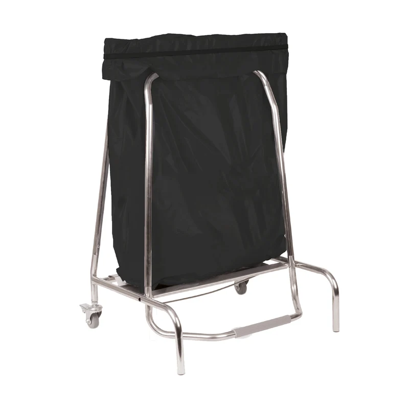 Porte sac poubelle inox 80L