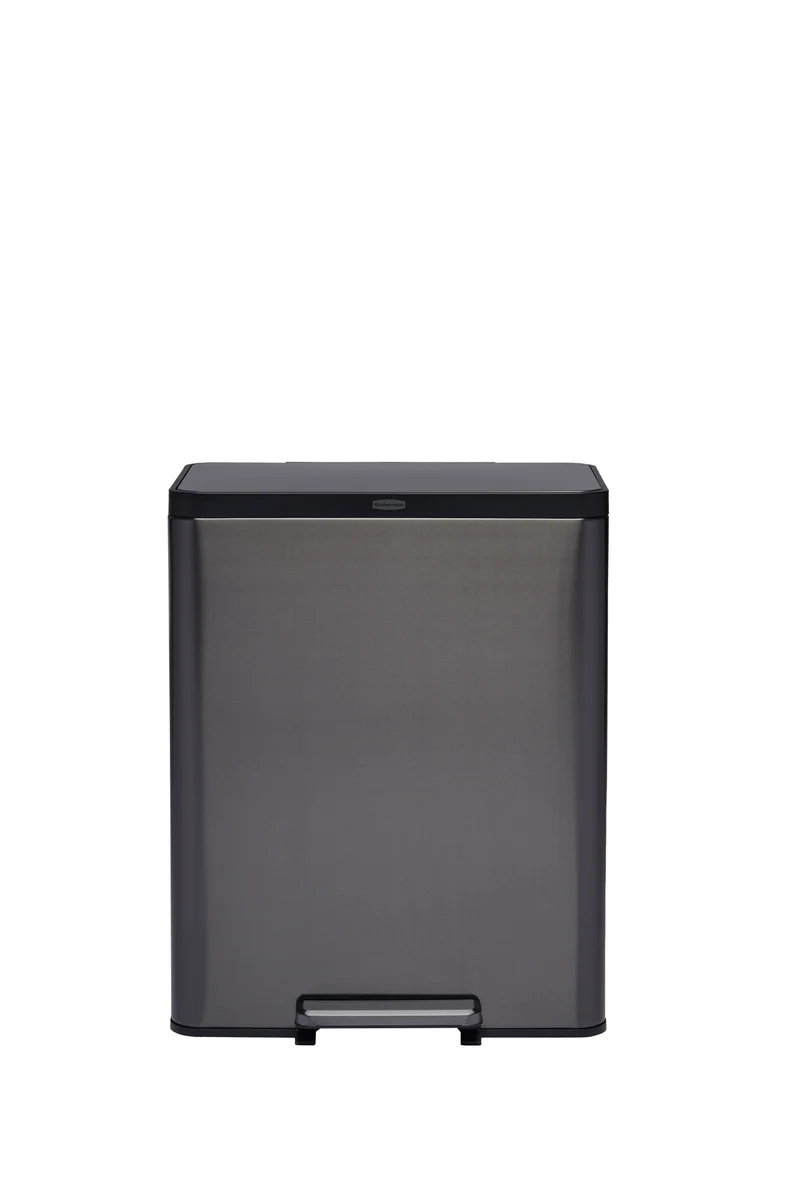POUBELLE 60L ELITE INOX CHARBON