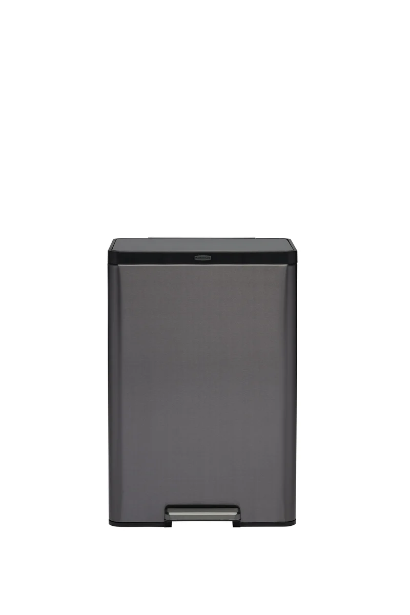 POUBELLE ELITE 39L CHARBON INOX RUBBERMAID
