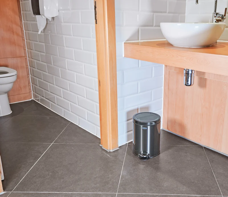POUBELLE 6L A PEDALE INOX CHARBON