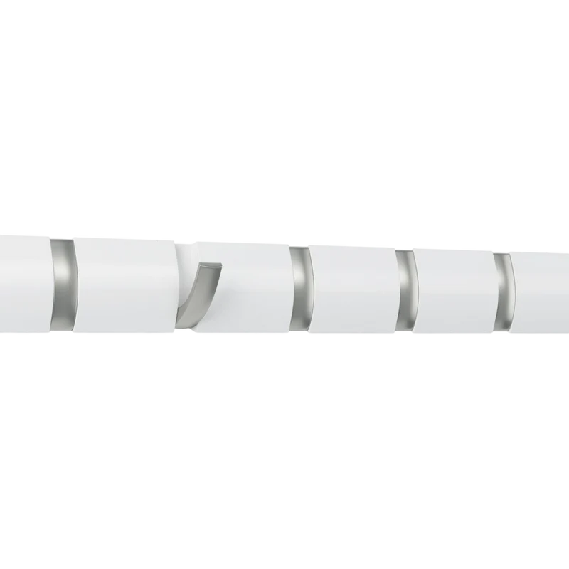 Garderobenleiste Flip 8 Haken, Weiss / Silber