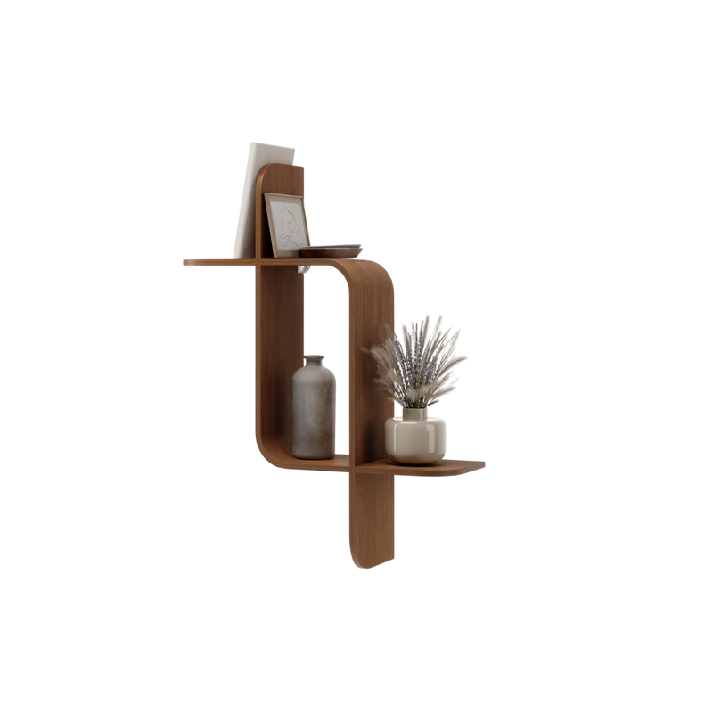 Wandregal Montage, Walnuss