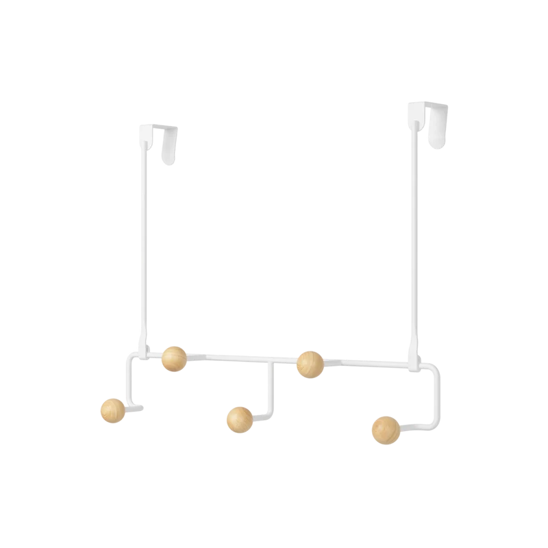 Türgarderobe Estique 5 Haken, Weiss