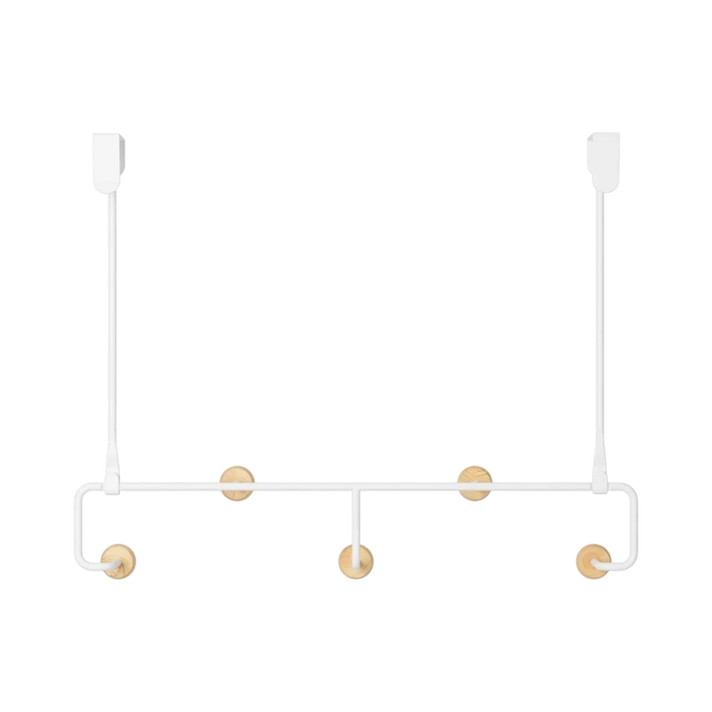 Türgarderobe Estique 5 Haken, Weiss