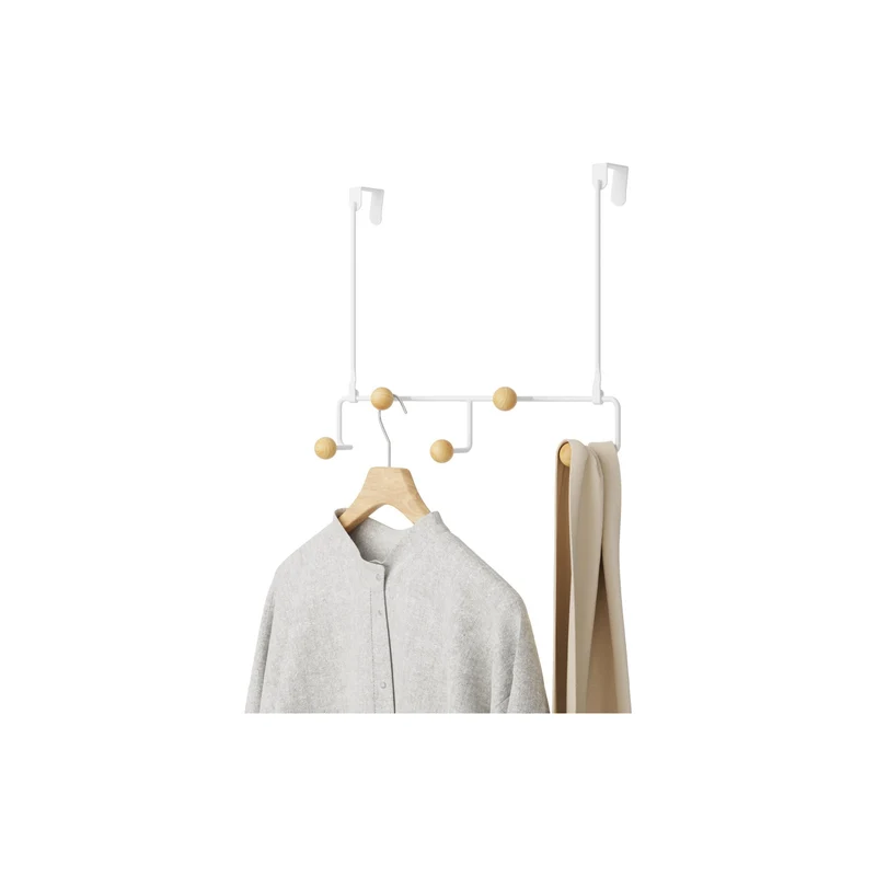 Türgarderobe Estique 5 Haken, Weiss