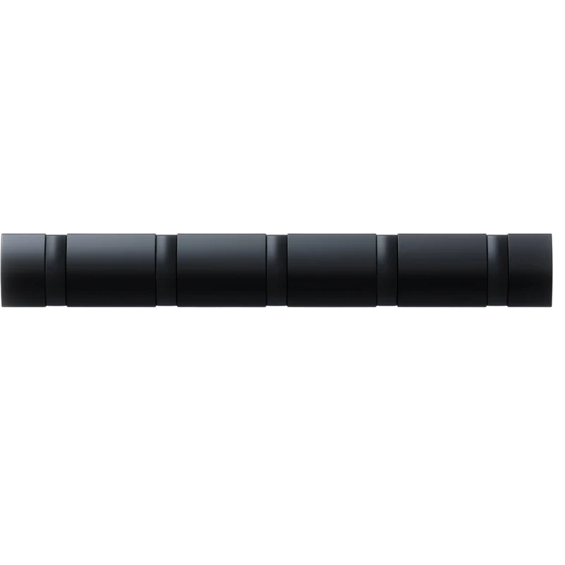 Garderobenleiste Flip 5 Haken, Schwarz