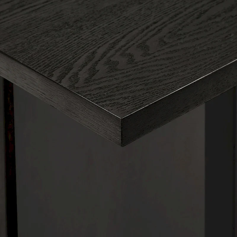 Oyala Black Finish 2-door Kitchen Island with Power and USB outlets by iNSPIRE Q Modern