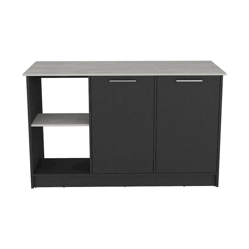 Kitchen Island for Dining Room,Two open storage shelves, Kitchen