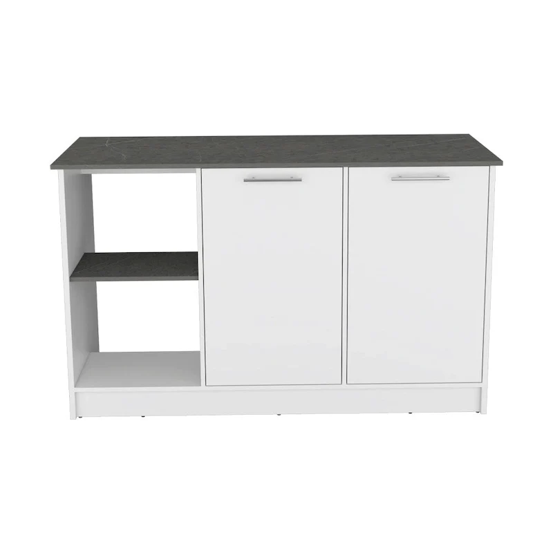 Kitchen Island for Dining Room,Two open storage shelves, Kitchen
