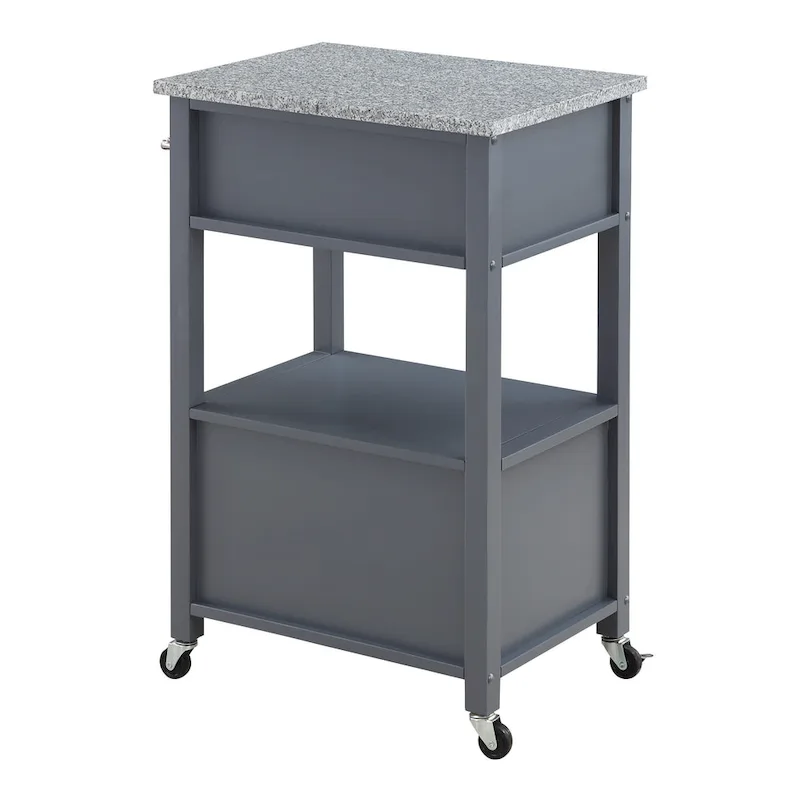 Fairfax Kitchen Cart with Granite Top