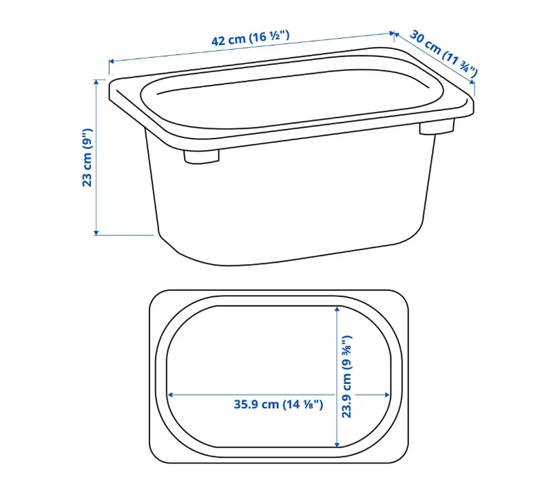 TROFAST Storage box, lilac, 42x30x23 cm