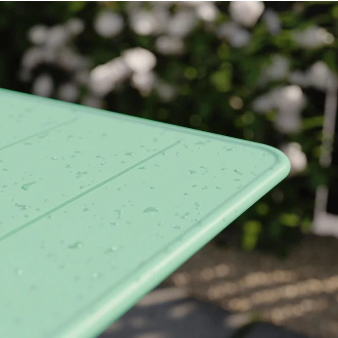 SUNDSO Table, light green, outdoor, 65x65 cm