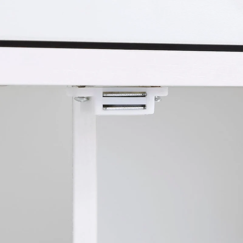 Rolling Kitchen Island with Divider and Internal Storage Rack