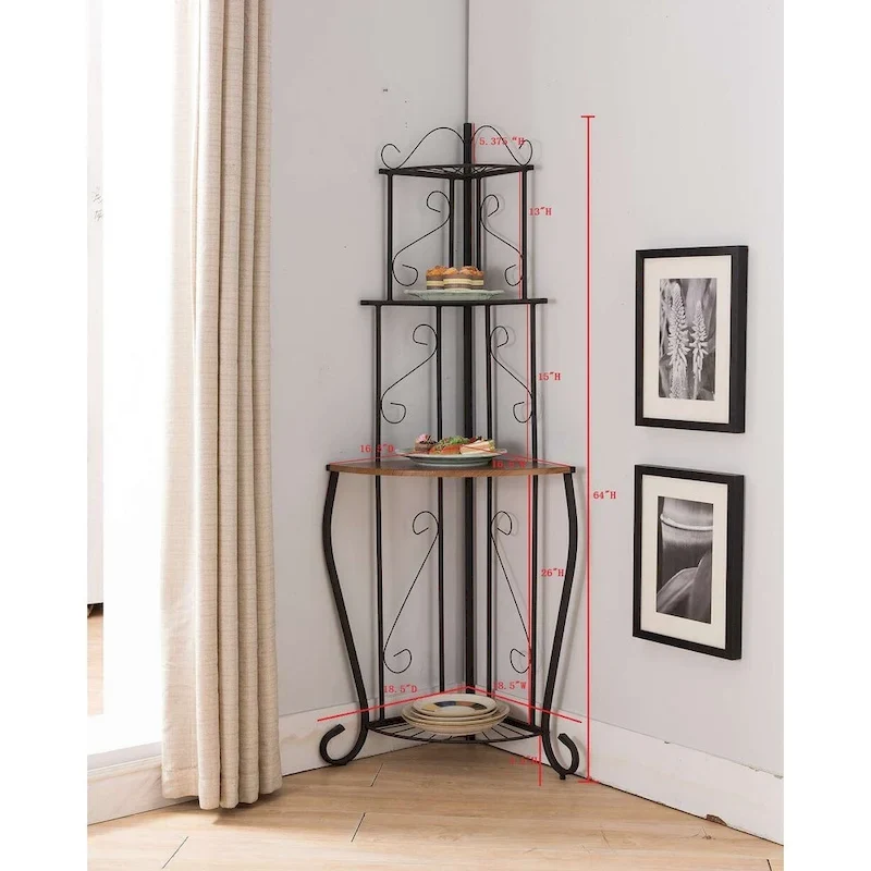 Corner Kitchen Bakers Rack