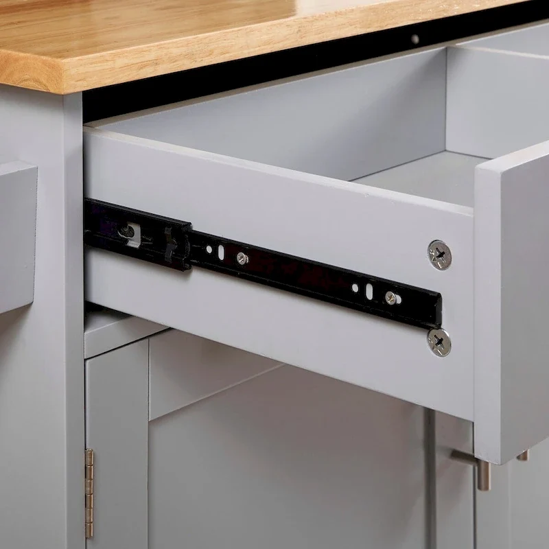 Rolling Kitchen Island with Storage