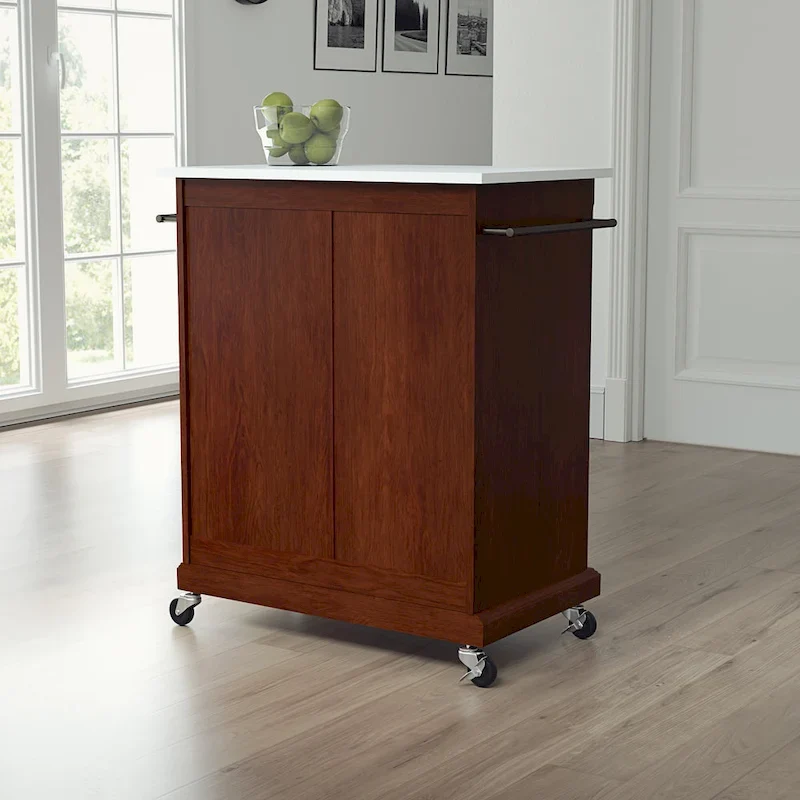 Crosley Portable Granite Top Kitchen Cart - 31W x 18D x 35.5H