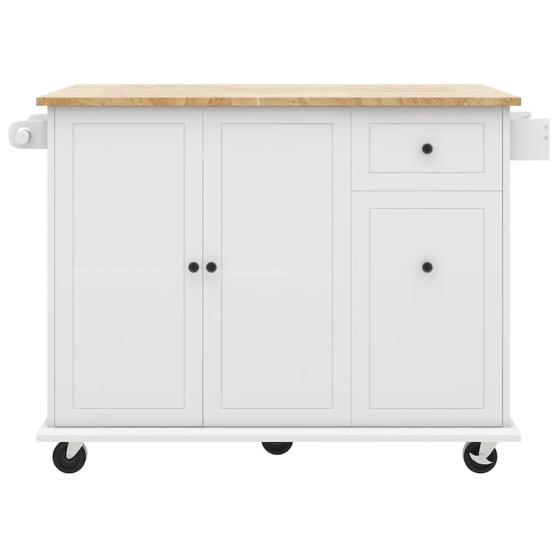 Kitchen Island with Drop Leaf - N/A