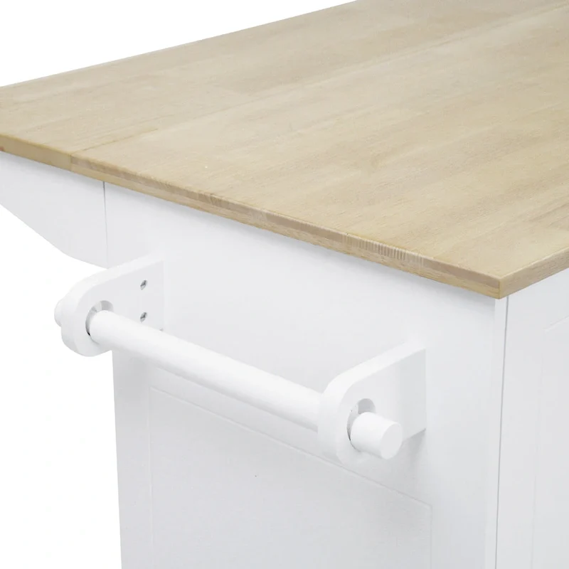 Kitchen Island with Drop Leaf - N/A
