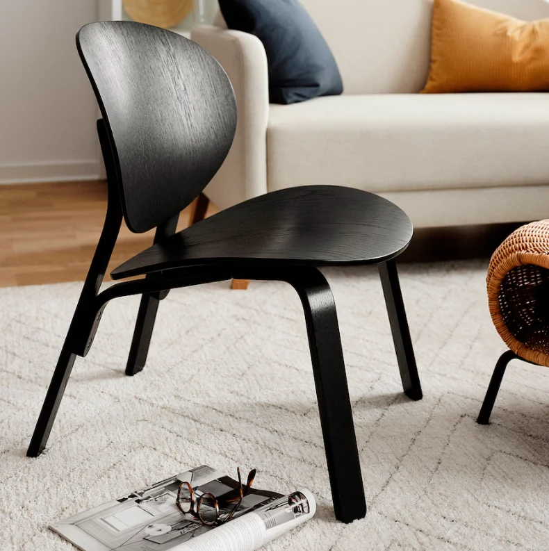 FRÖSET Chair, black stained oak veneer